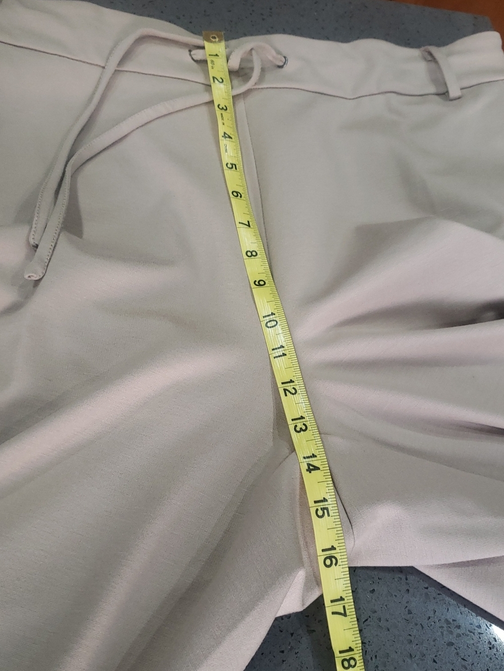 Jules & Leopold Women Light Beige Drawstring Pull-on Trouser Pants - Picture 9 of 15